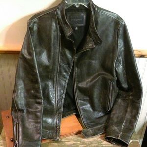 Banana Republic distressed leather jacket